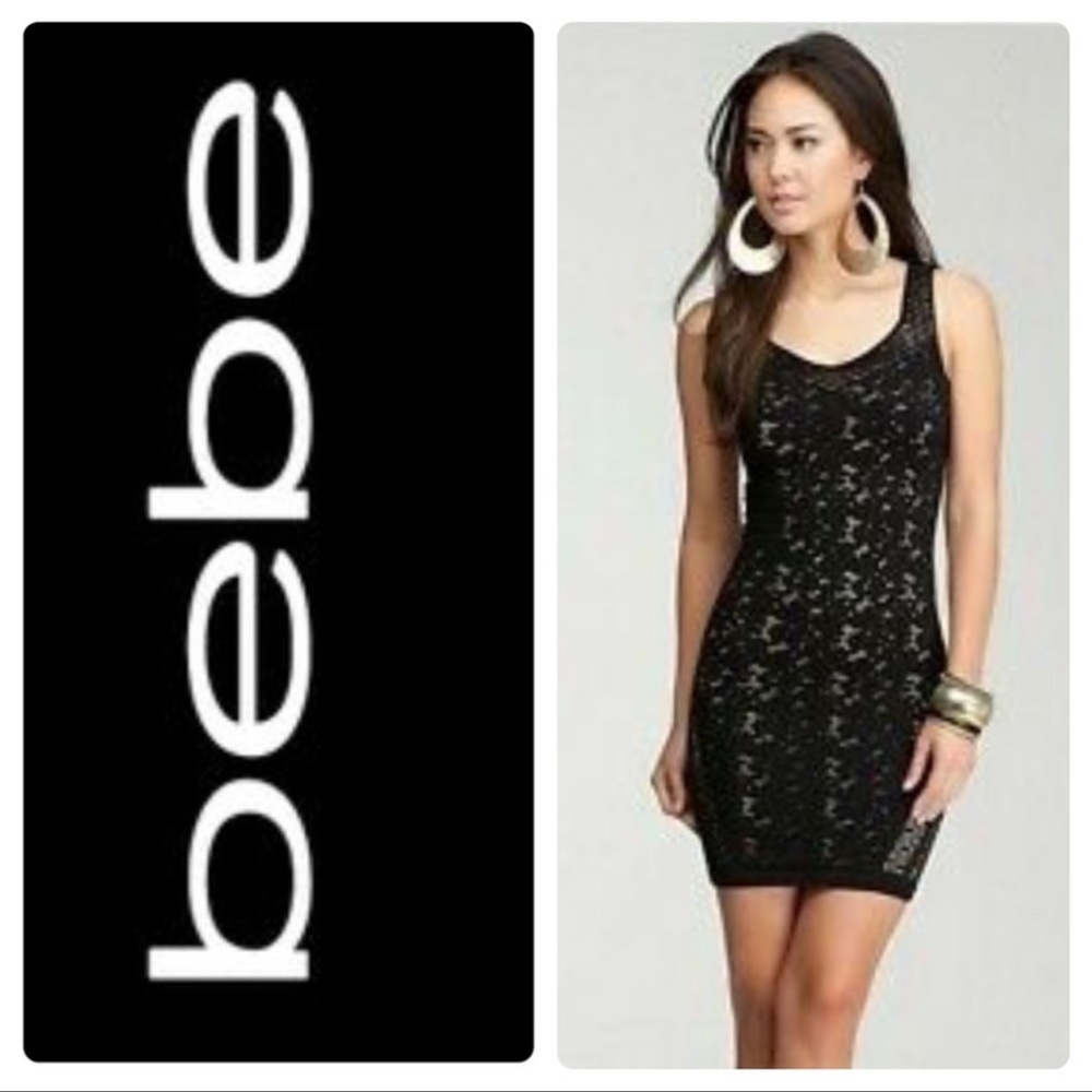 Bebe short black dress